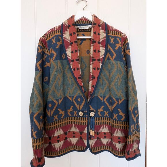 Vintage Flashback Tapestry Style Jacket - M - Picture 1 of 9